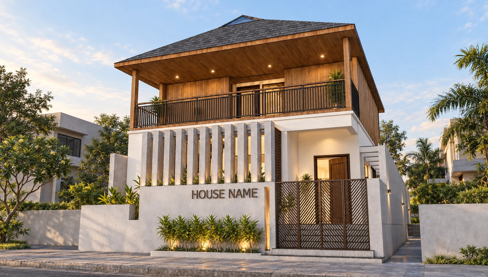 Street elevation of Mr. Nagesh Vacation Home
