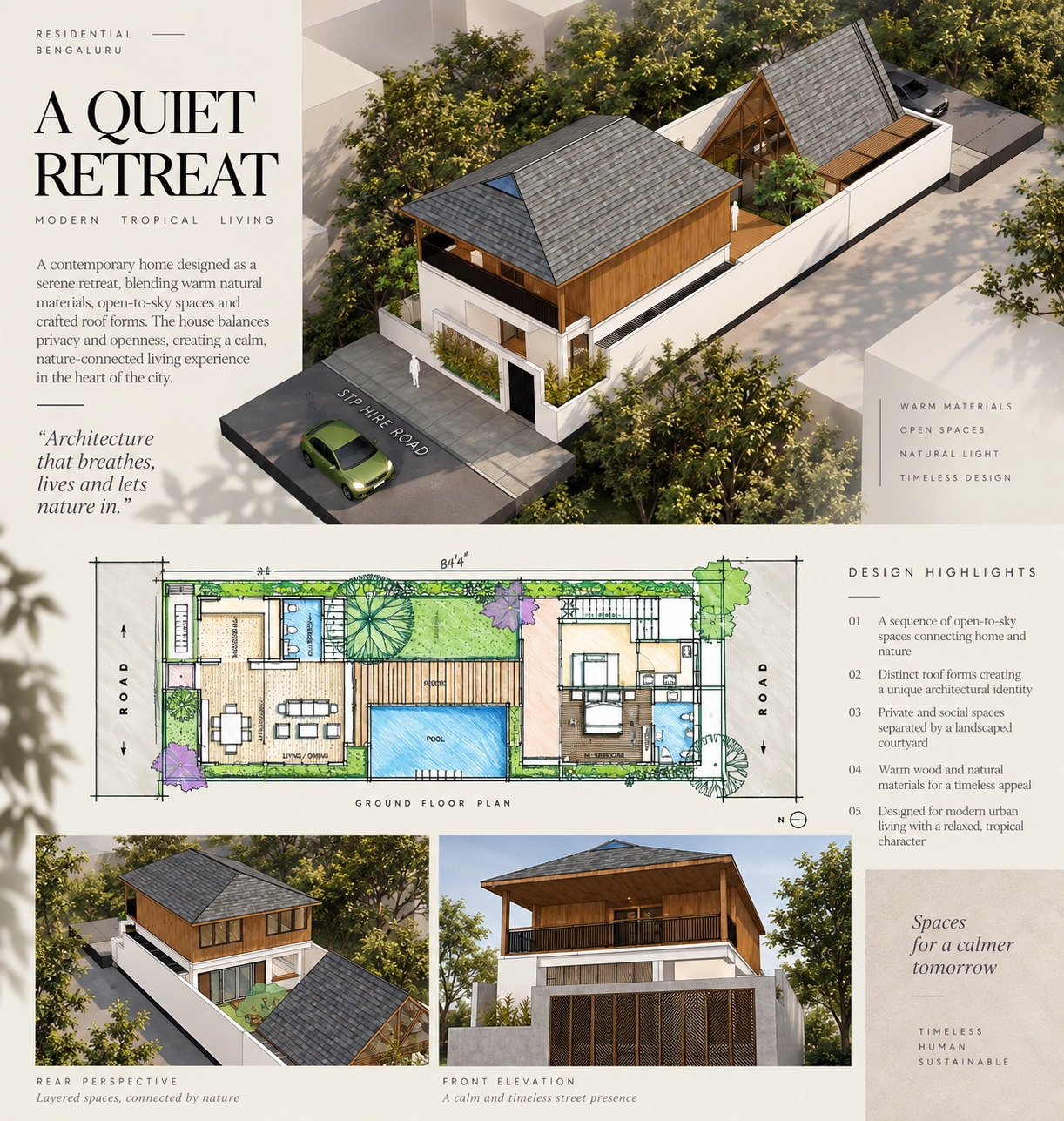 Project presentation sheet for Mr. Nagesh Vacation Home