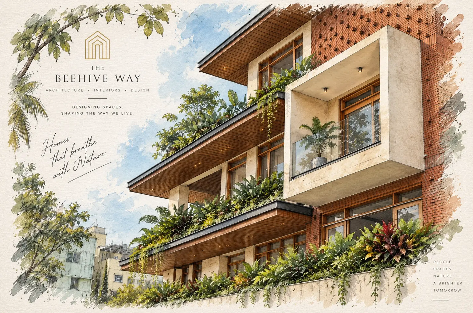 Landscape deck detail at Sanjeev Residence