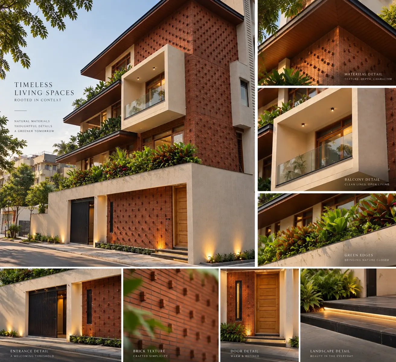 Street elevation of Sanjeev Residence