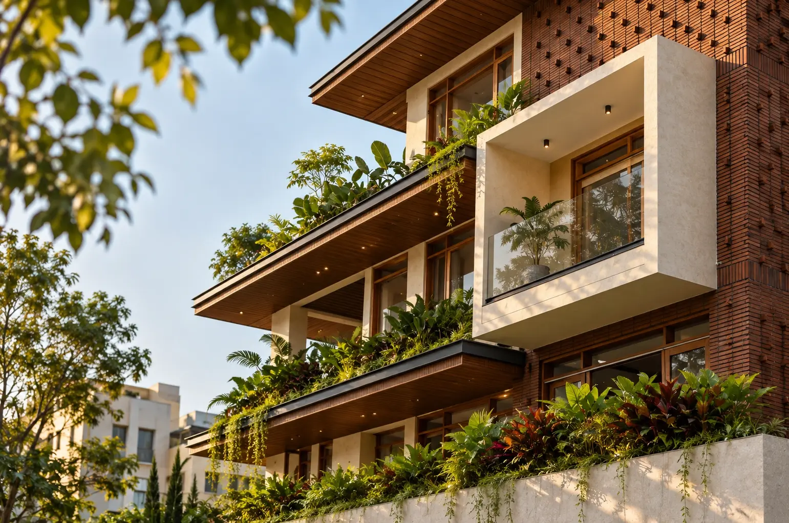 Planted corner at Sanjeev Residence
