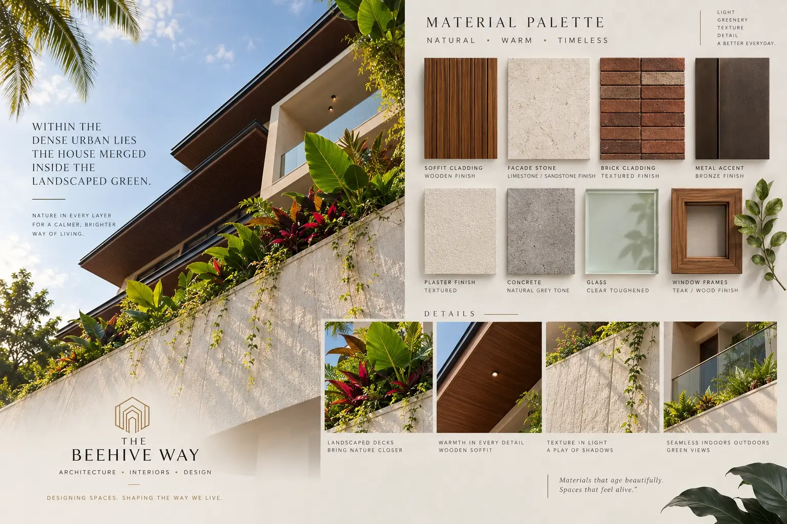 Material palette at Sanjeev Residence