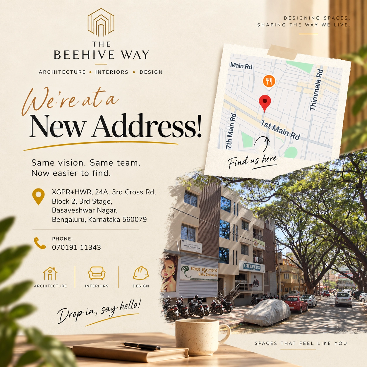 The Beehive Way studio location
