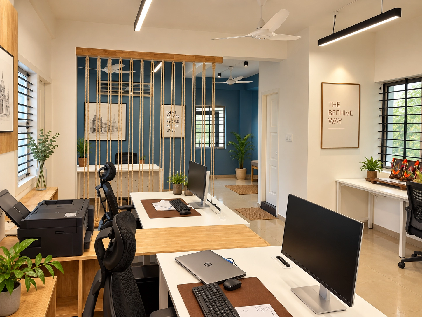 The working studio and its spatial depth
